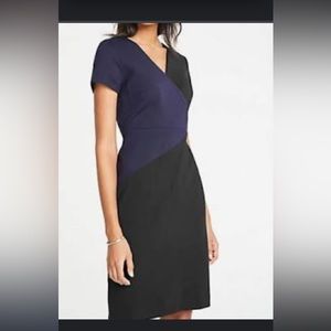 Ann Taylor All Day Pointe Dress in Colorblock, Size 4